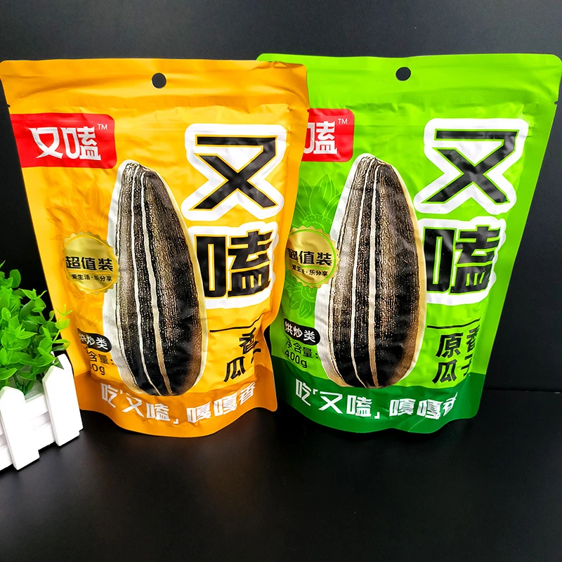 又嗑原香瓜子葵花籽大颗粒400g袋装坚果炒货休闲网红办公室小零食