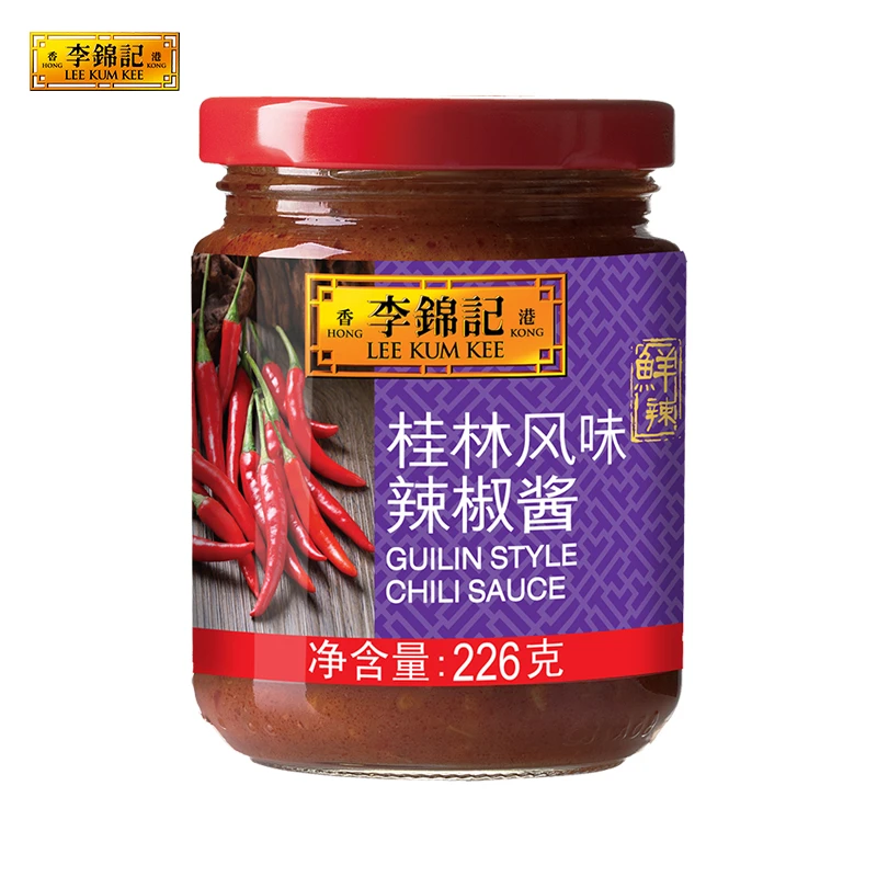 李锦记桂林风味辣椒酱226g广西辣酱下饭炒菜拌面拌饭火锅蘸料调料