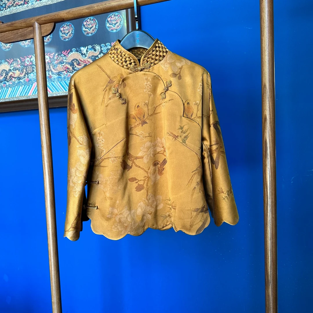 苏幕遮｜张瑛｜手工编织领上衣传统中式