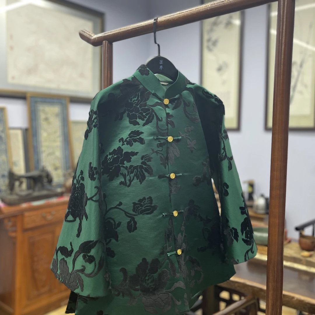 JIANJIE/鉴界折桂令｜鉴界｜非遗漳绒中式外套传统中式