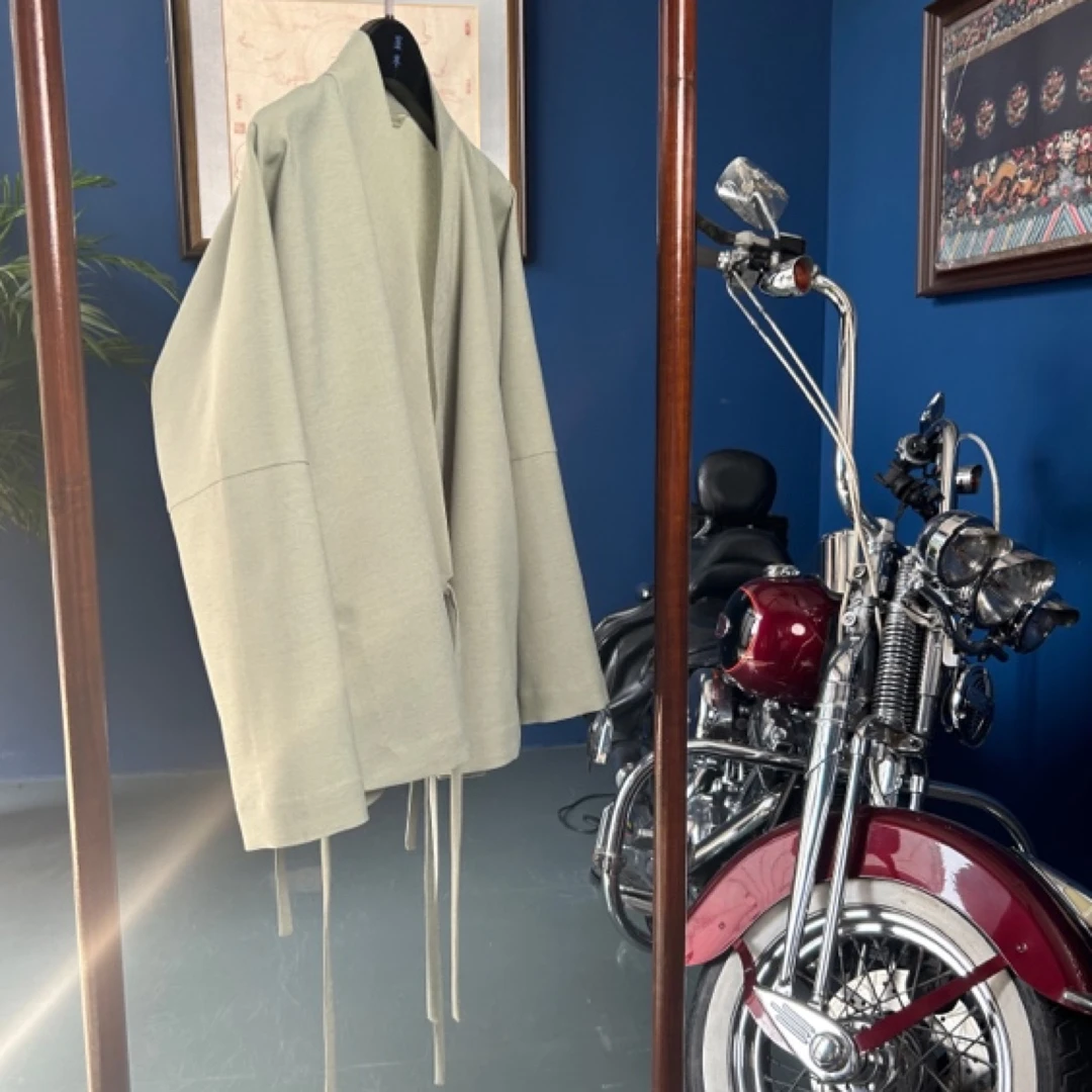 千卷香｜鉴界｜汉服衬衫气质传统中式百搭秋季圆领中长款时尚设计师