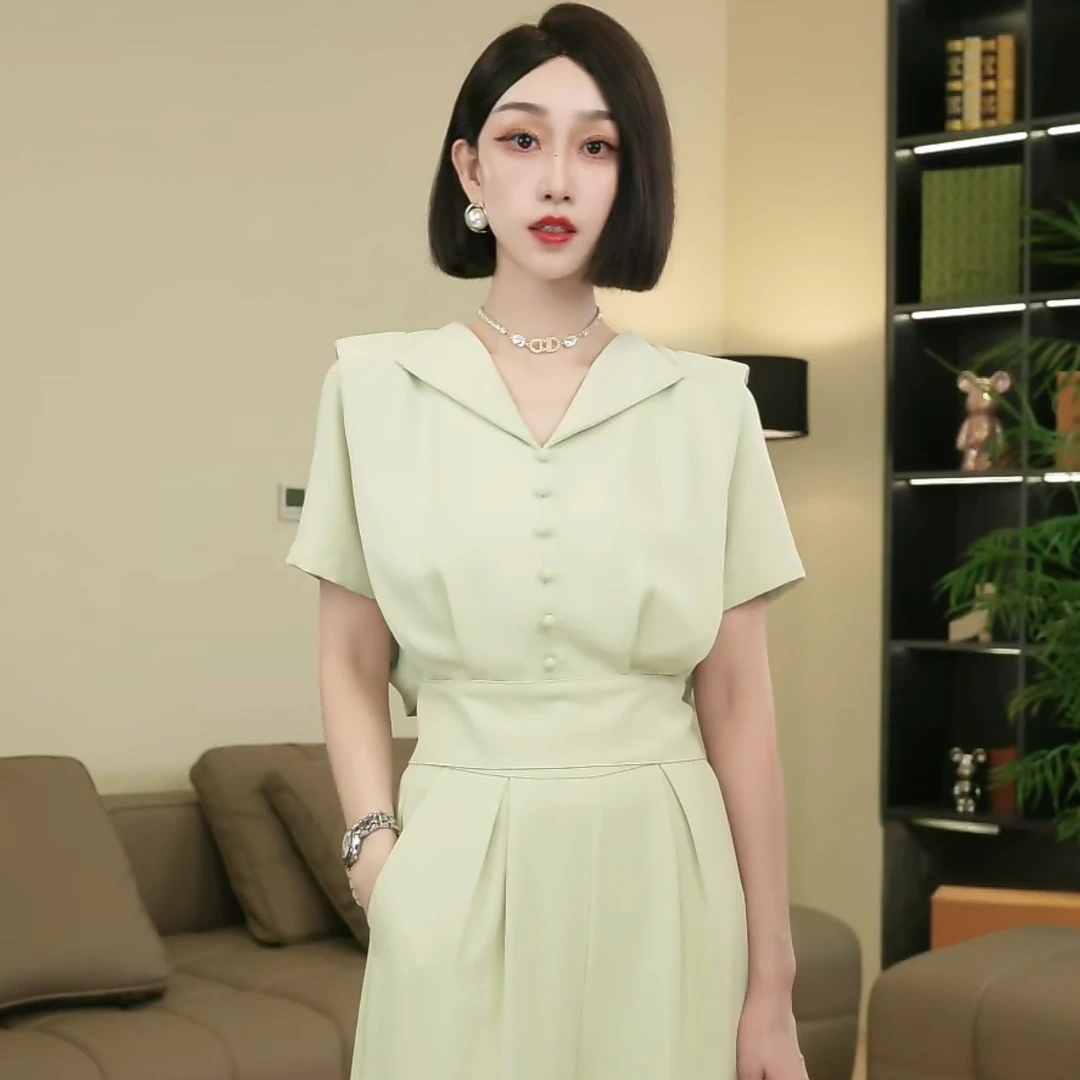 【孔雀台】金爷优雅夏季高贵显瘦时尚轻奢名媛气质上衣A42523C