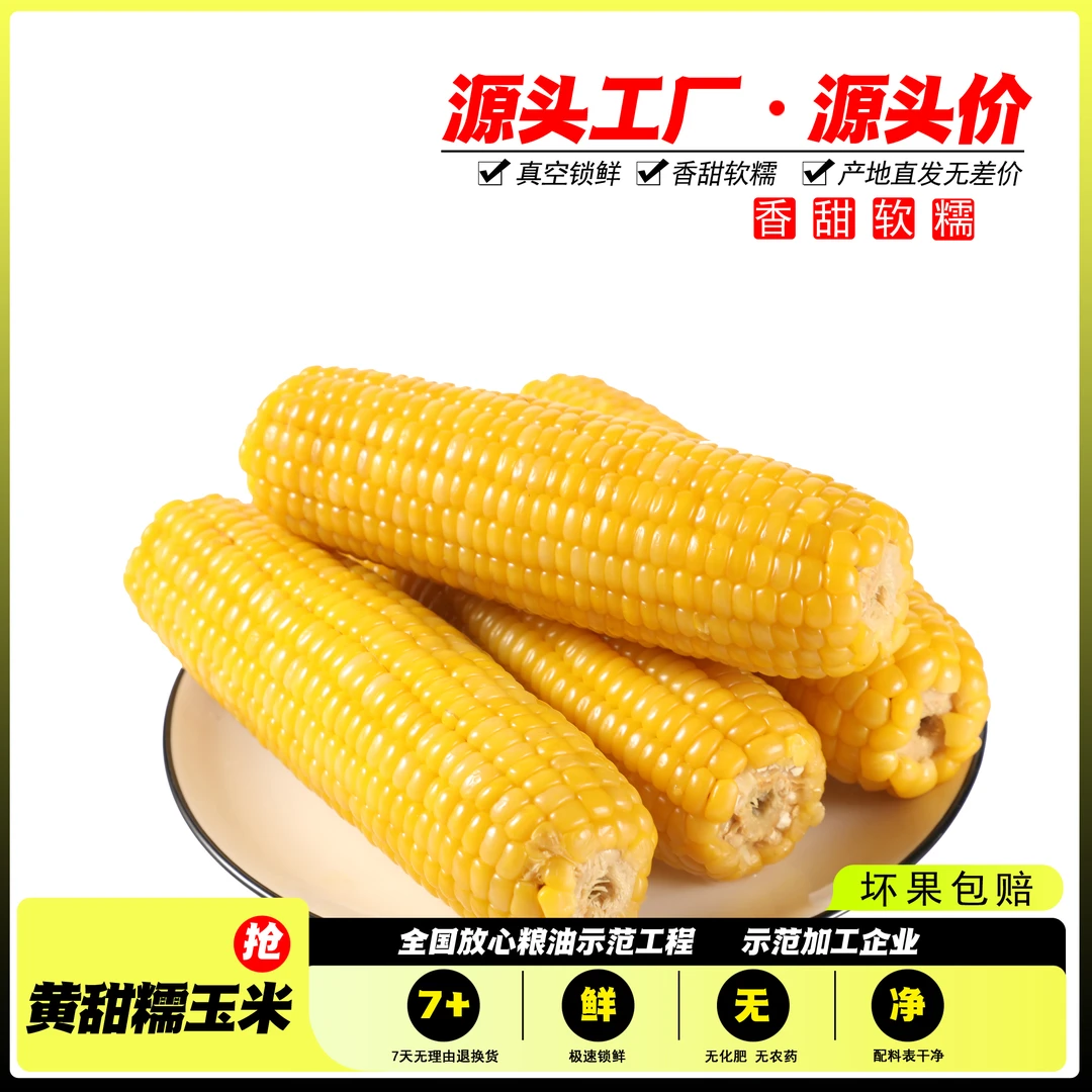12支5.5斤】东北黄糯玉米原产地直发