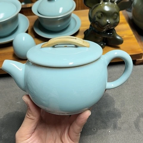 原矿原釉汝瓷瑕品,