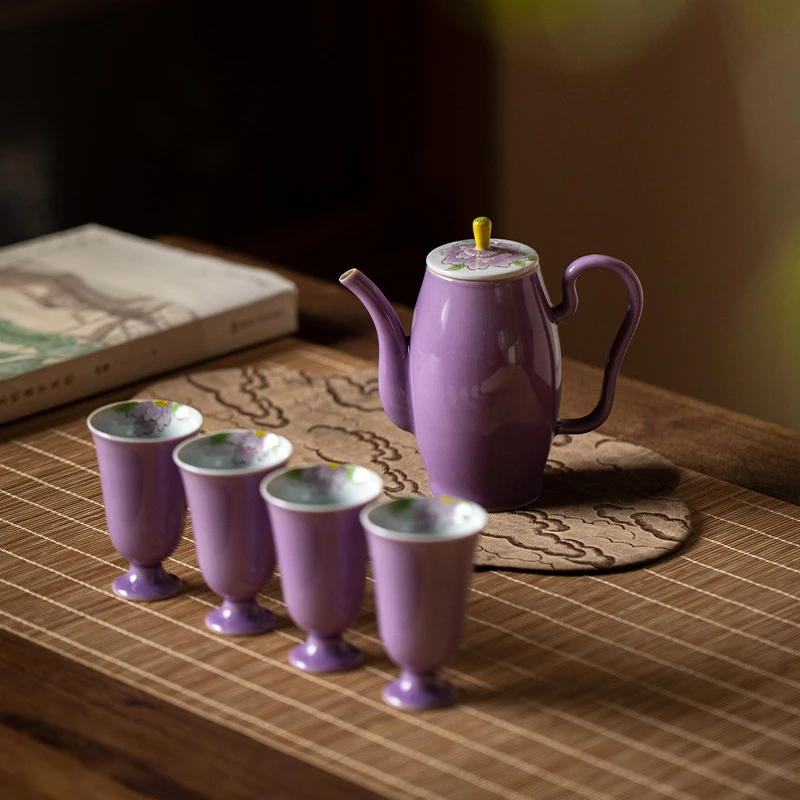 祖奇手绘茶具套装宋贵妃壶文人茶器中式陶瓷功夫茶具伴手礼