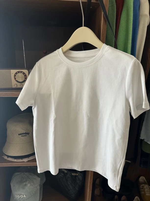 百搭小白tee 必备款