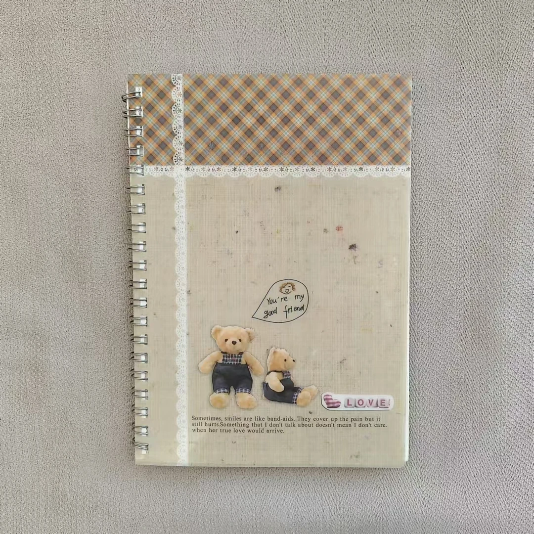 小熊笔记本横排活页作业本写字本