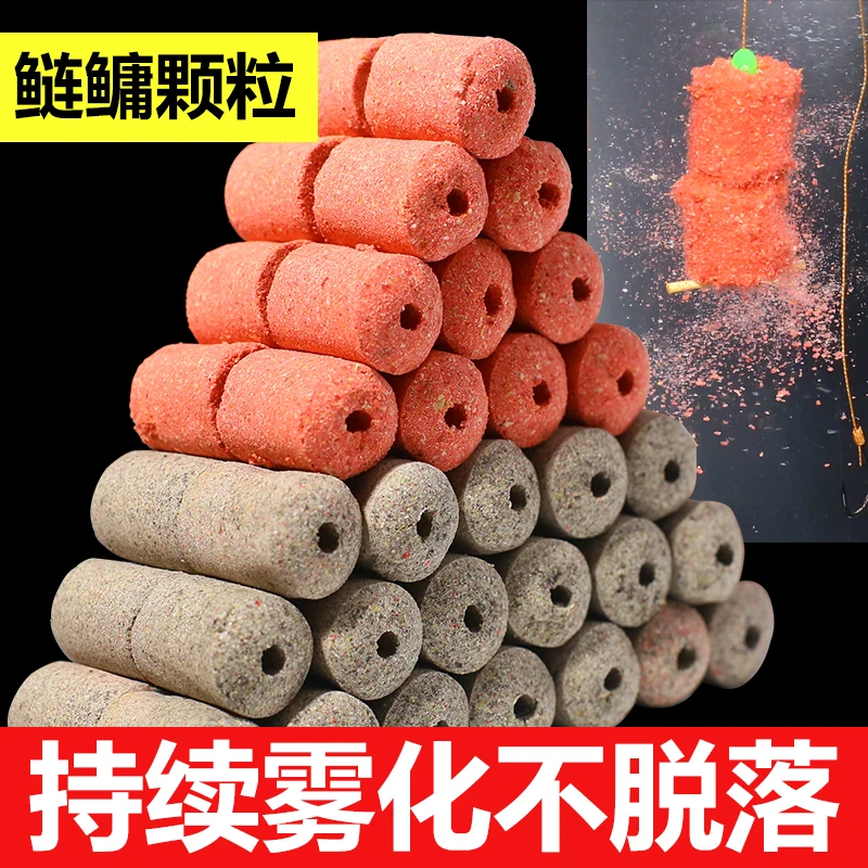 鲢鳙钓到爽秘制鲢鳙颗粒饵料浮钓鲢鳙配方饵料鱼食让你鲢鳙钓到爽