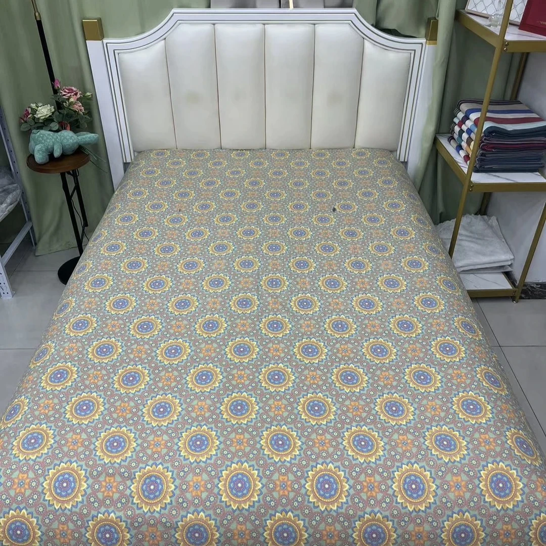 【四季款】A类柔软有氧双层纱标准床单半雅时光200*235（±5）