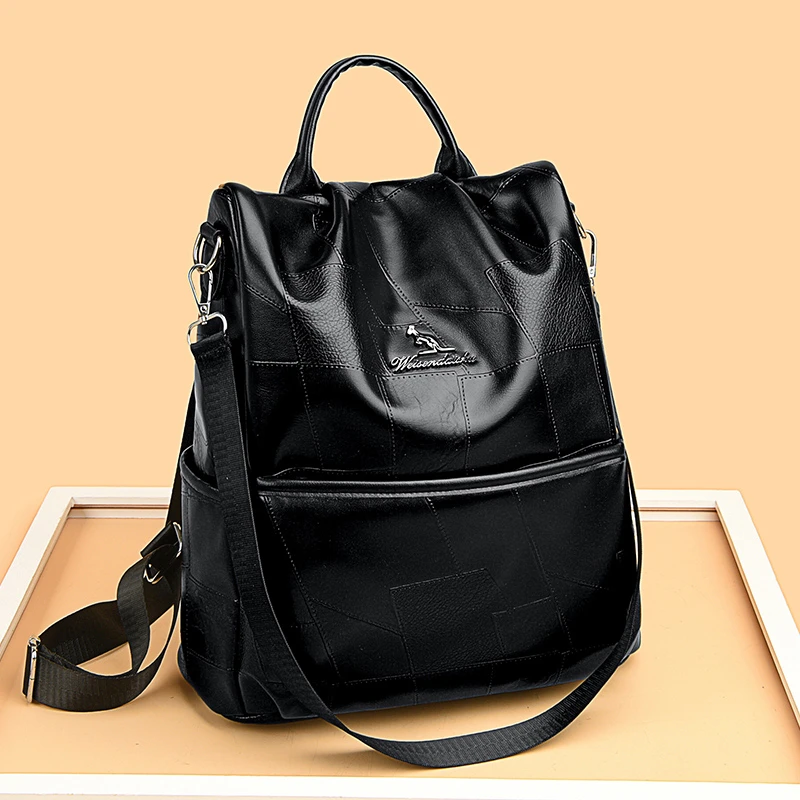 【现货】（30*15*32）（背开式防盗双肩背包）百搭可做单肩包2037