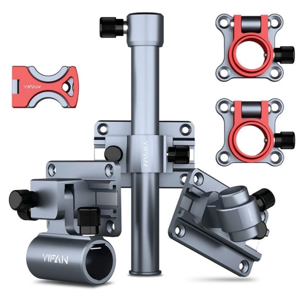 一帆精工钓箱三件套钓箱配件铝镁合金插片式加厚炮台架