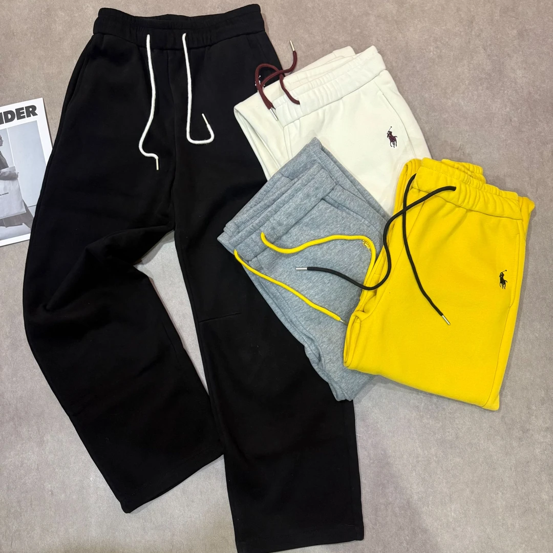 2024款秋冬纯色加绒加厚长裤新款时尚休闲洋气百搭女