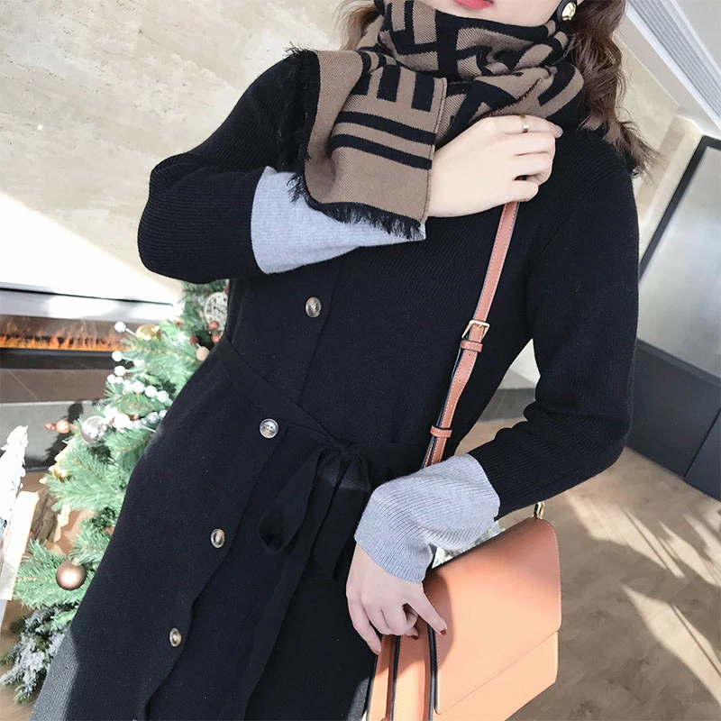 大码女装秋冬款连衣裙15079