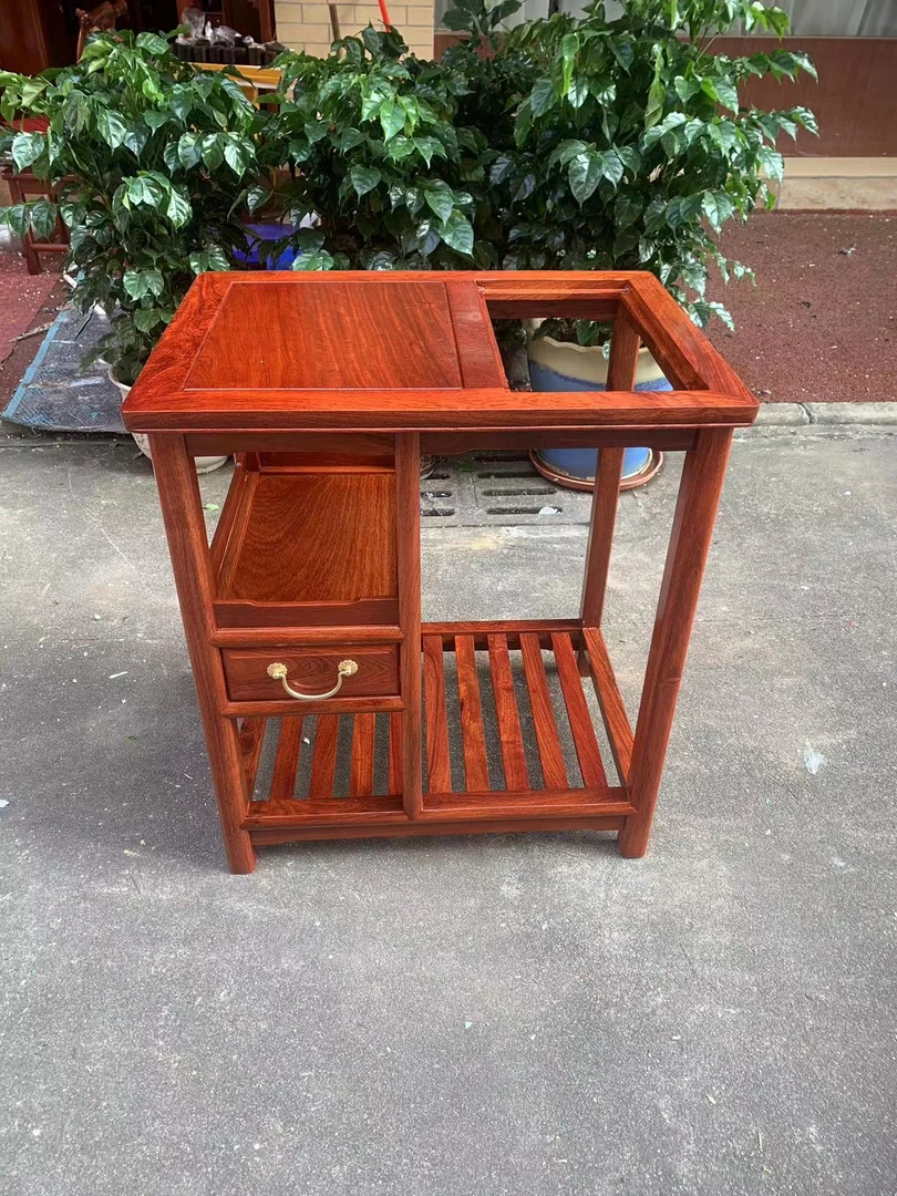 缅甸实木茶水车尺寸60x45x68