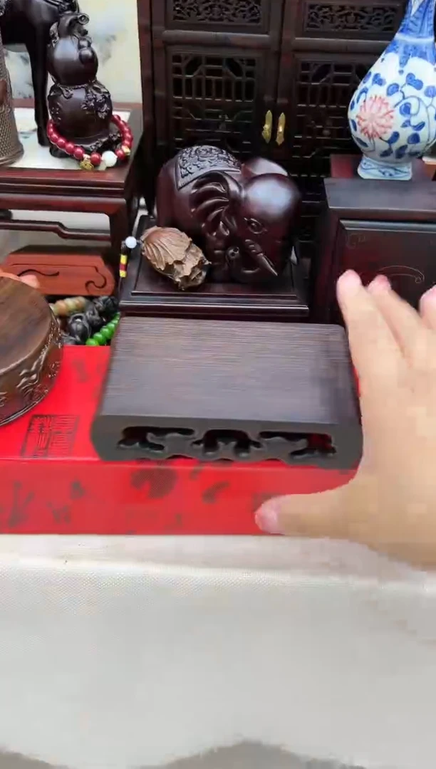 【闪购商品】鸡翅木书卷底座淘多奇好物