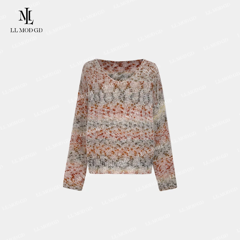 LL·MOD·GD【莉莉家】慵懒风爆款针织衫秋时尚欧尼气质上衣YL-253065