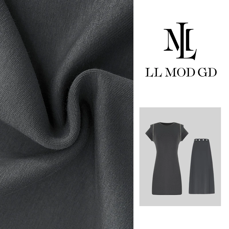LL·MOD·GD【暮色苍茫】甜美显瘦短袖连衣裙半裙套装LL-250726