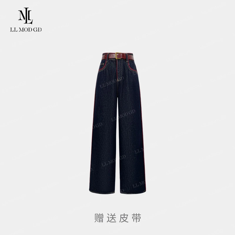 LL·MOD·GD复古怀旧休闲裤2024早秋配皮带百搭裤子XR-253043