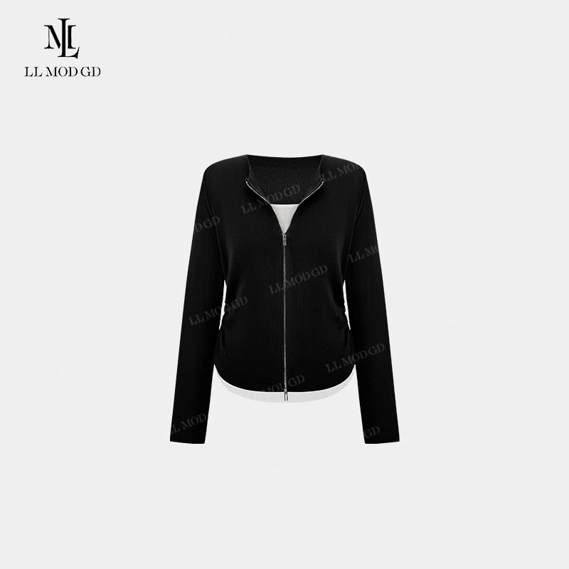 LL·MOD·GD2024早秋假两件设计感小众修身显瘦针织衫XR-252694