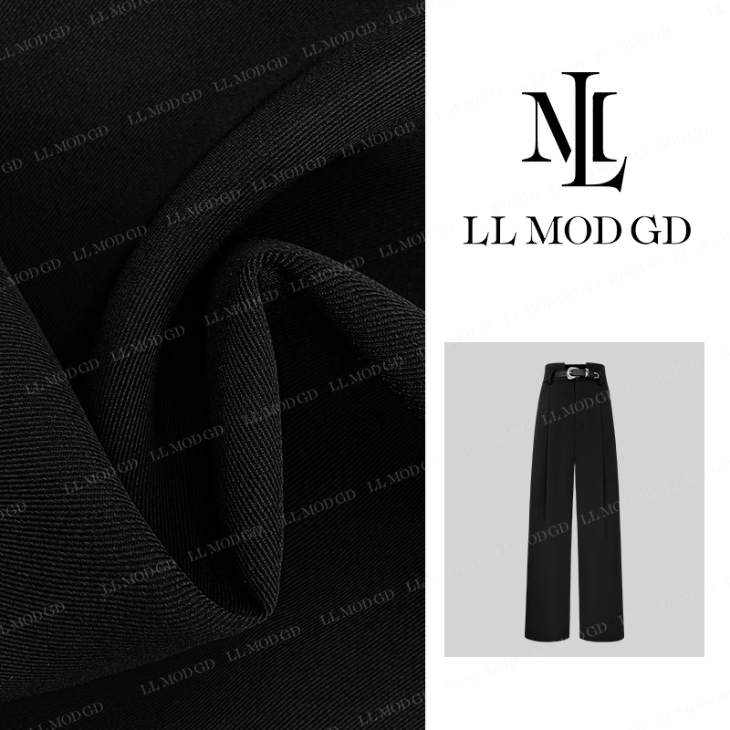 LL·MOD·GD【雅痞】设计款2024夏季百搭宽松直筒休闲裤YL-252342