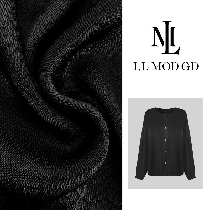 LL·MOD·GD新款韩版夏季简约纯色时尚百搭袖衬衫XR-251099