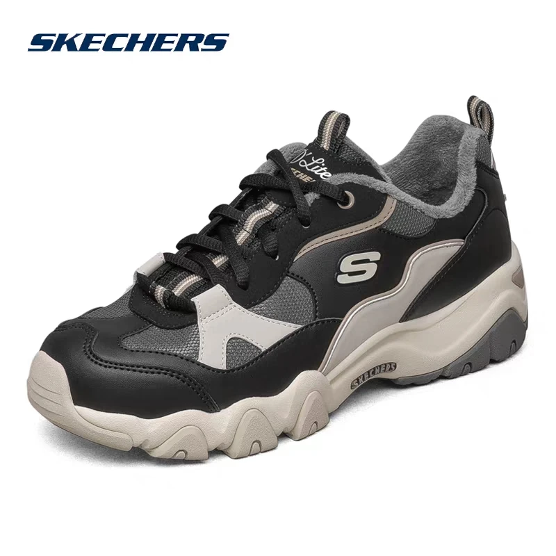 SKECHERS/斯凯奇【10】加绒女复古运动冬季保暖老爹鞋-66666313