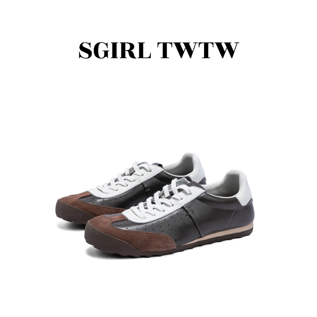 SGIRL TWTW2024低帮休闲板鞋女时尚运动鞋拼色百搭软底休闲鞋