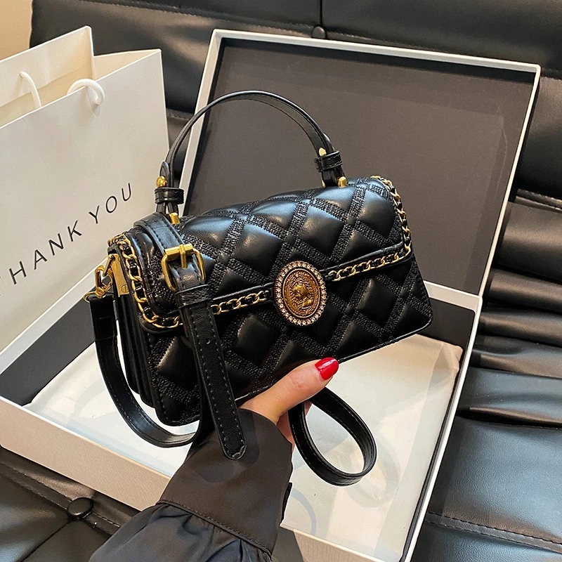 【粉丝专享】菱格小包包小香风网红潮流单肩包小众气质斜跨包百搭