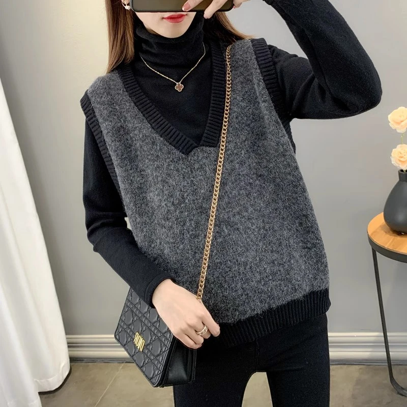 靓淑芬春秋冬新款针织马甲背心【PY平板马甲】