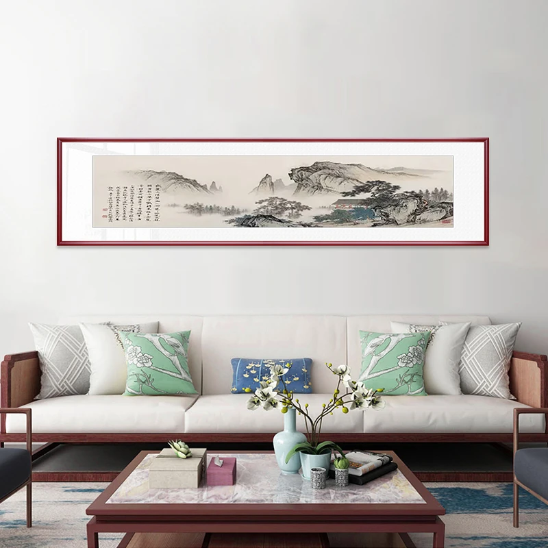 客厅背景墙挂画主卧室床头挂画办公室装饰画会客厅挂画定制画收藏