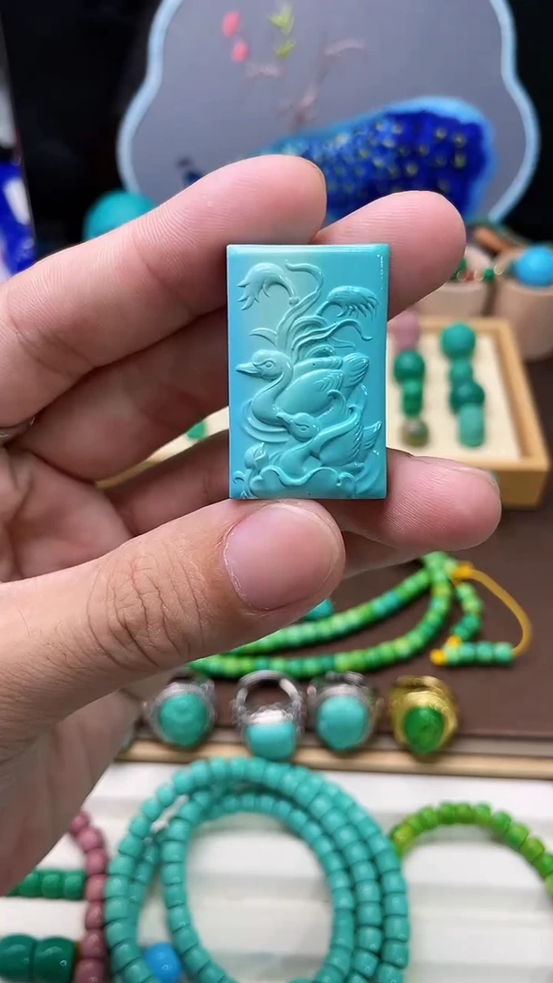 【闪购商品】【空竹出品】特色手工高瓷雕刻配珠A439