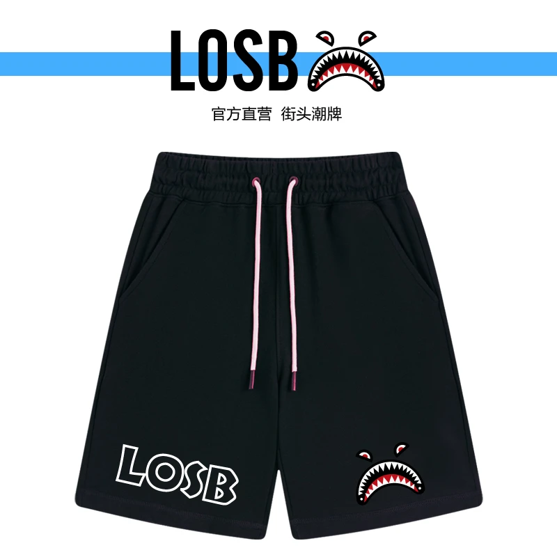 夏季美式潮牌短裤男士新款百搭休闲裤子宽松潮流高级感男装