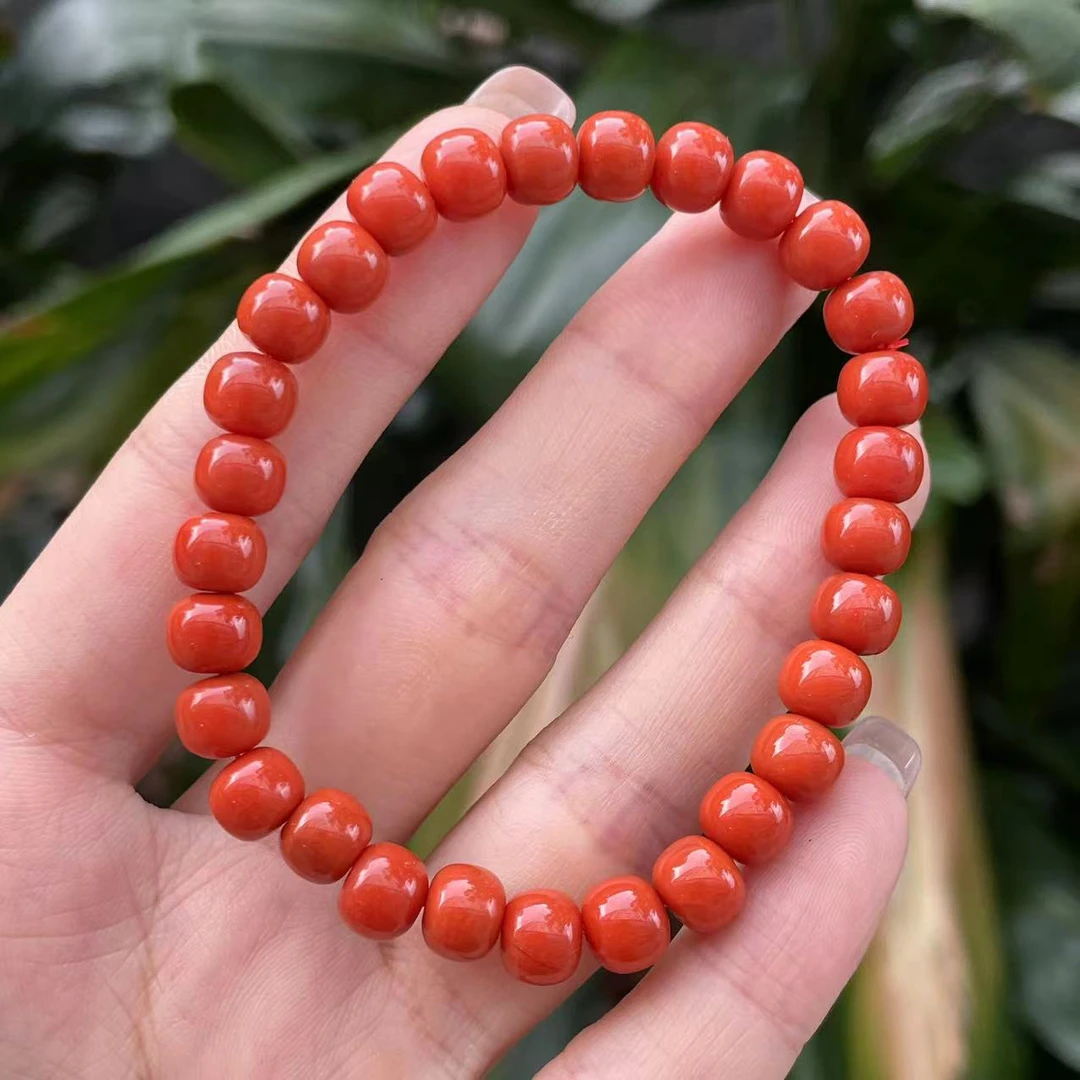 老型手链满肉柿子红