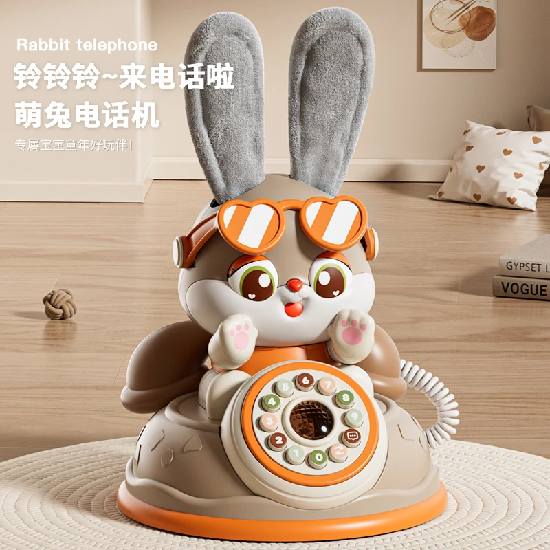 婴儿童玩具仿真电话机幼儿宝宝音乐手机益智早教1一2岁女孩3个月6
