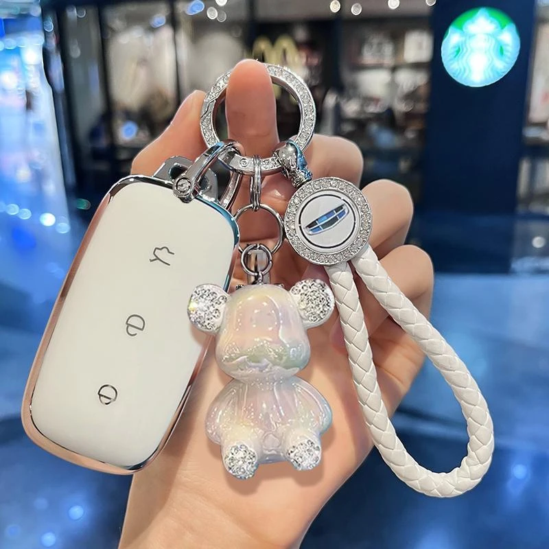 2024款吉利银河E5钥匙套L6龙腾版L7汽车E8专用高级可爱壳扣包男女