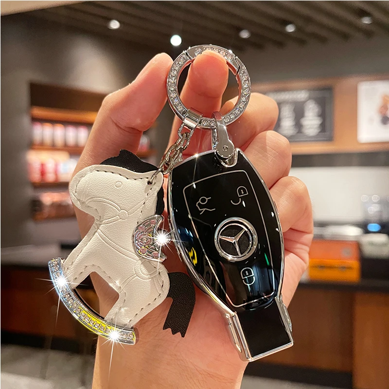 奔驰老c180l车钥匙套c级c200l全包a级b级e级e200l包glc260壳s级扣