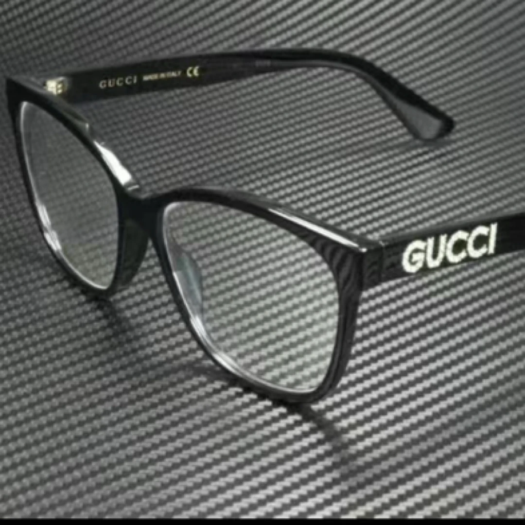 全新未使用 GUCCI/古驰 【文子姐专属】/D8251 /黑框带钻平光眼镜