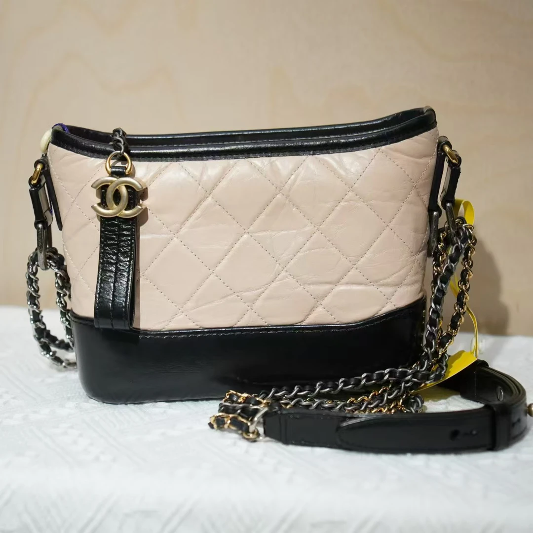 99新 Chanel/香奈儿 【文子姐专属】/D1359/流浪小号米色