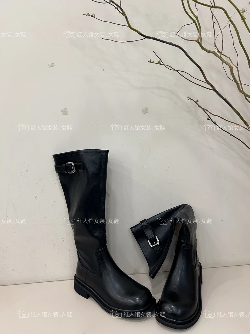 821-208品质极简钳子黑色长靴