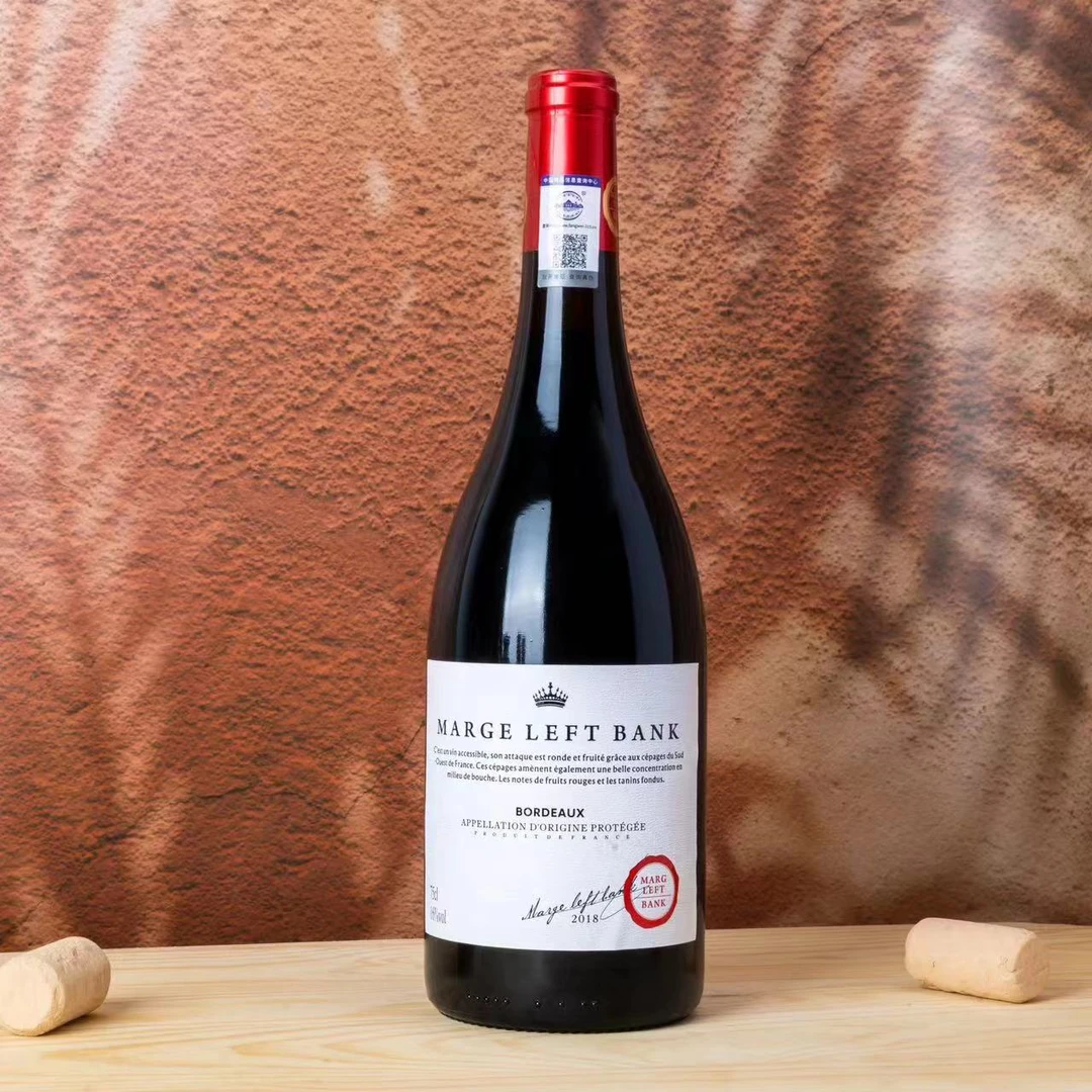 波尔多产区AOP 玛格左岸金樽干红葡萄酒 750mlx6 16度