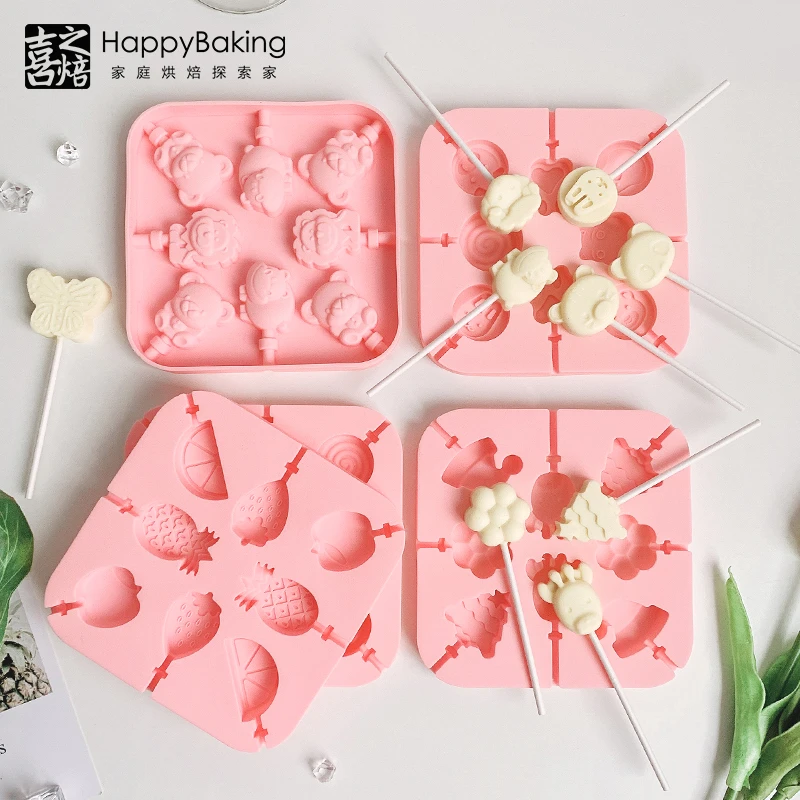 喜之焙棒棒糖模具儿童自制家用手工食品硅胶糖果模秋梨膏烘焙模具
