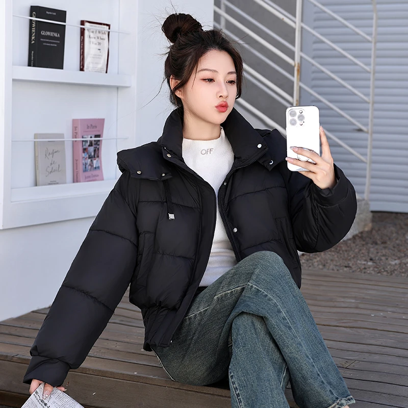 811棉服女小个子短款时尚宽松学生加厚韩版冬季棉衣外套