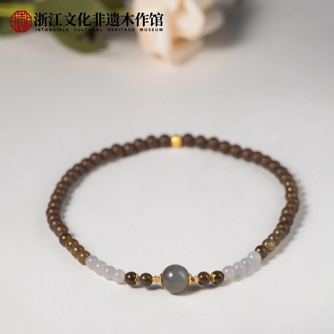 M【上新了非遗】合香珠 鹅梨糖玉双圏 6mm ZJ0011