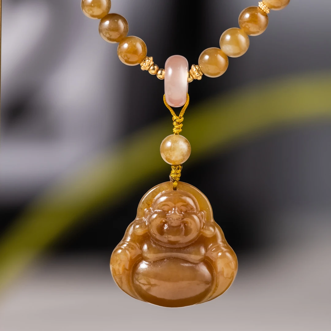 【上新了非遗】合香珠 鹅梨糖玉 【秋日晚棠】 6mm ZJ0023