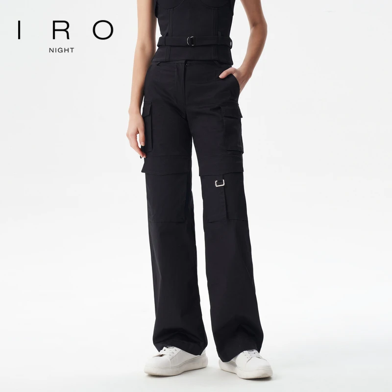 IRO Night 工装休闲长裤黑色法式轻户外帅气春秋款新款