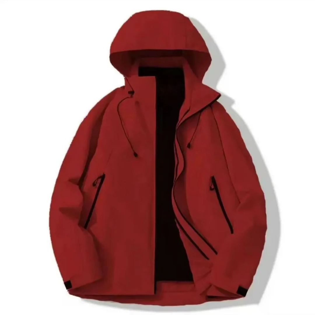 Z-朱雀红爆款三合一内胆可拆卸户外登山服男女同款夹克防风防水JH