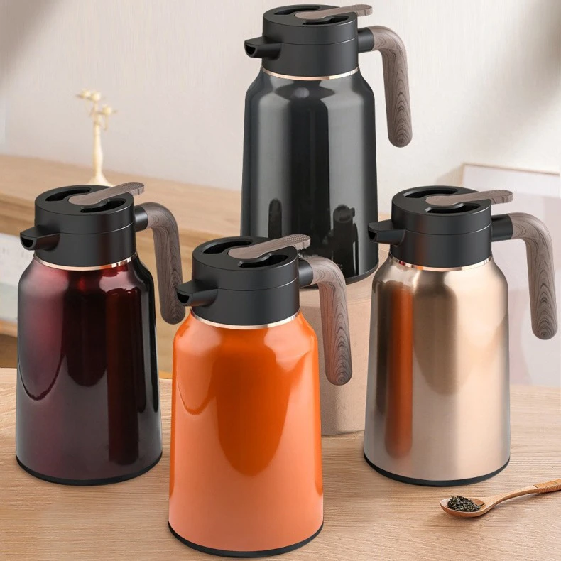 316不锈钢真空保温壶饭店餐厅双层热水壶家用大容量冷水壶暖水壶