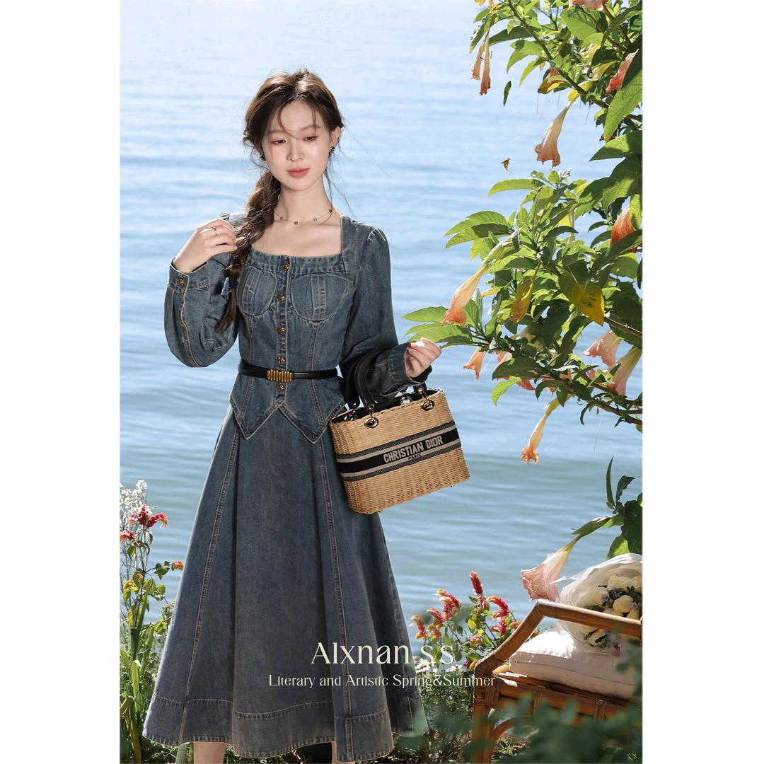 【现货】茉茉《胶片日记》套装裙2024新款气质时尚套装