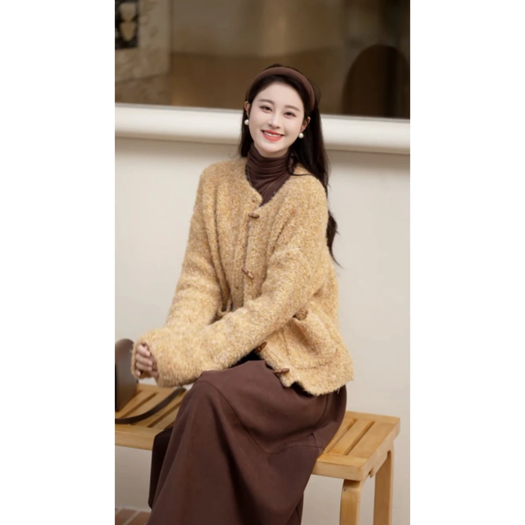 【清清】秋冬韩系复古时尚套装LXN32531/QYM001776/QYM001773