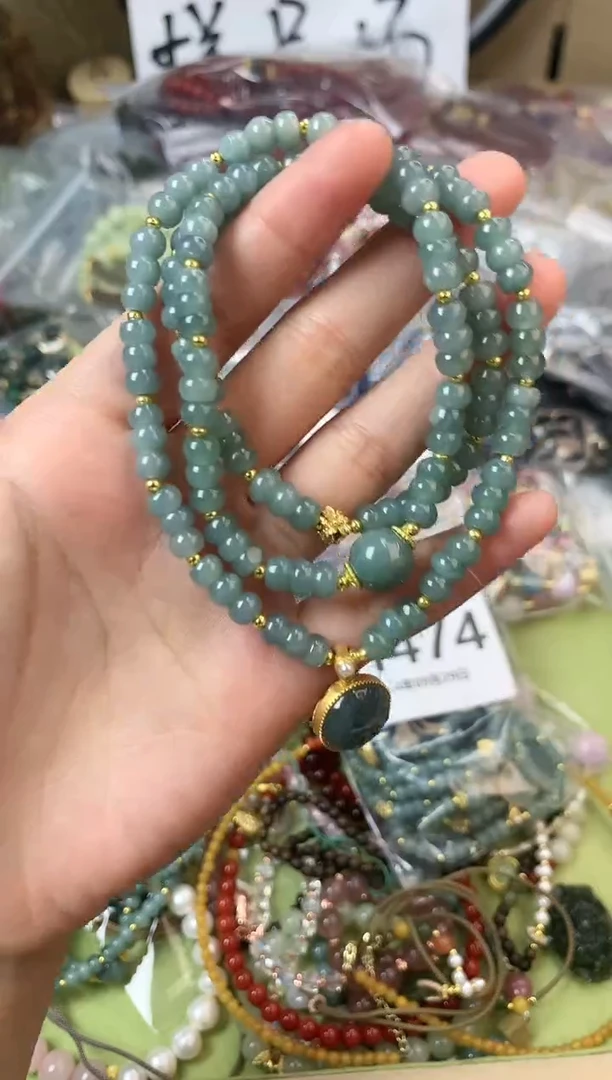【闪购商品】翡翠手链未镶嵌474手串